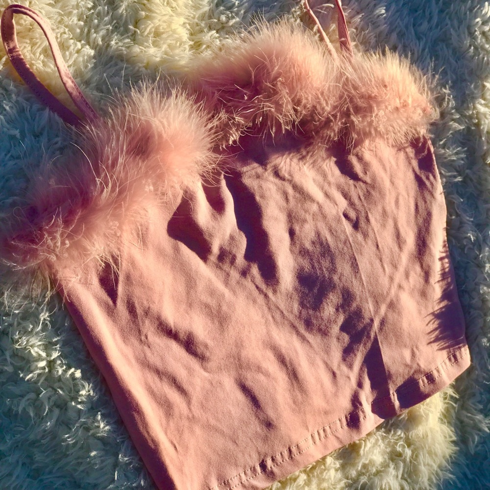 Fluffy lace top